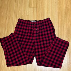 Amazon Essentials Red and Black Checkered Pajama Pants
